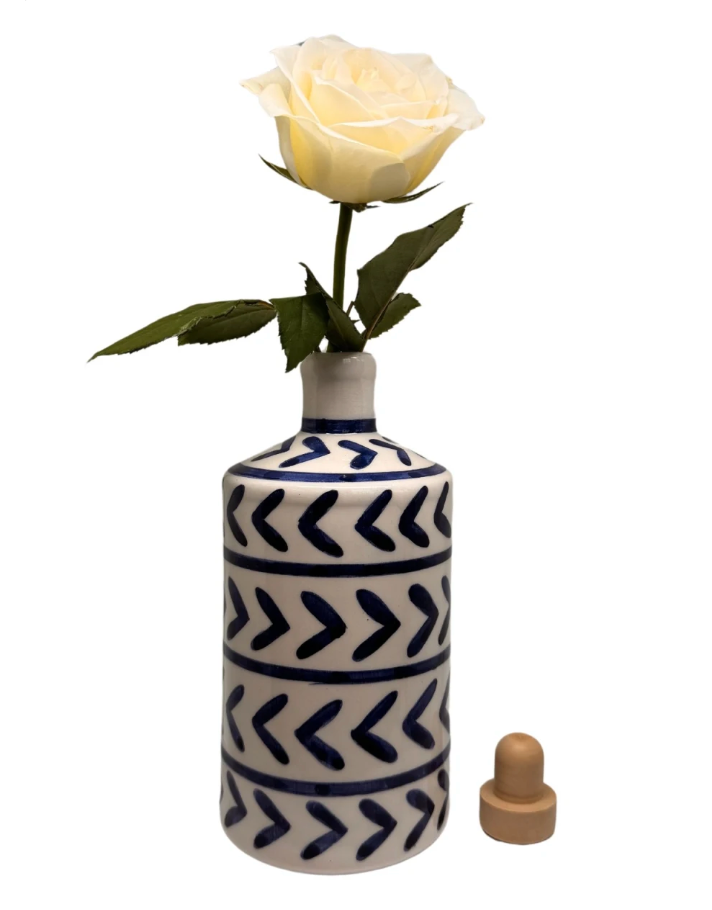 Artisan Crafted Ceramic Awn Bottle And Vessel