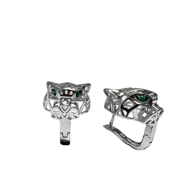 Jungle Majesty Silver Earrings
