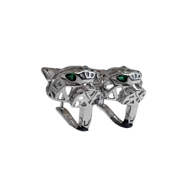 Jungle Majesty Silver Earrings