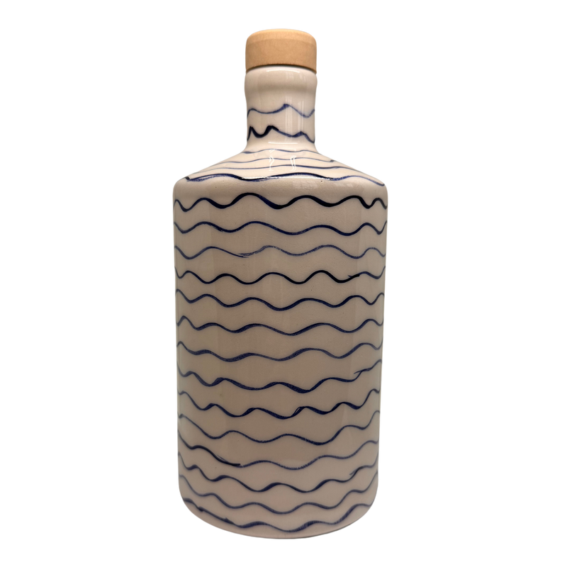Artisan Crafted Wavy Bottle And Vessel