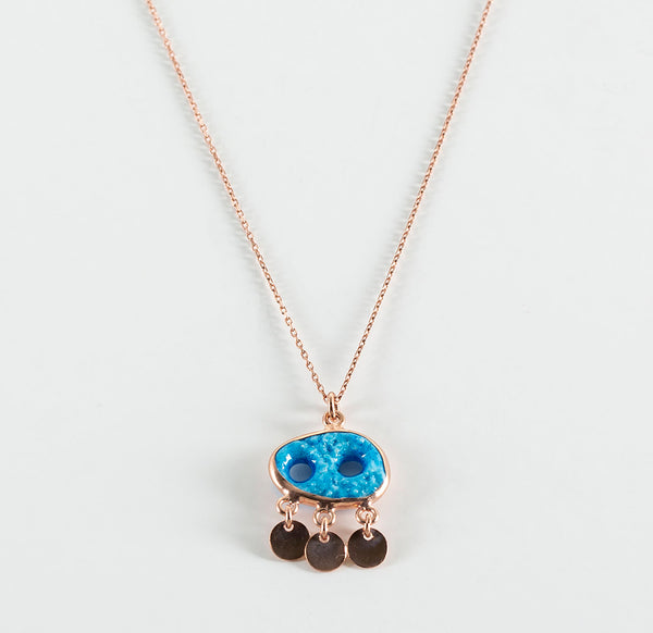 Blue Charm Necklace