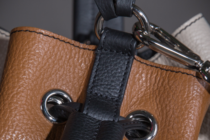 Boho Leather Bucket Bag