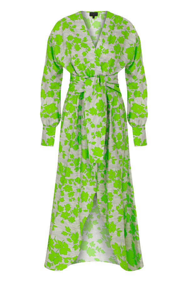 HEMERA® VERDANT PURE SILK KIMONO DRESSES