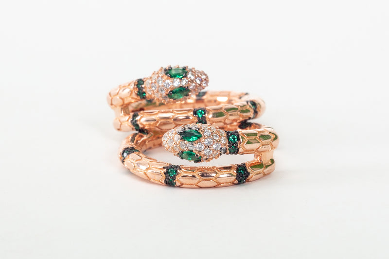 Snake Crystal Earring