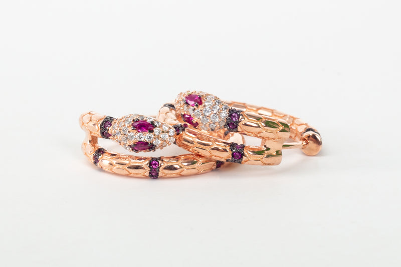 Snake Crystal Earring