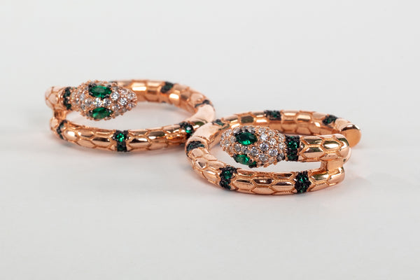 Snake Crystal Earring