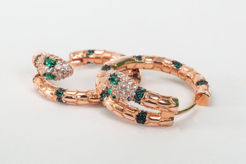 Snake Crystal Earring
