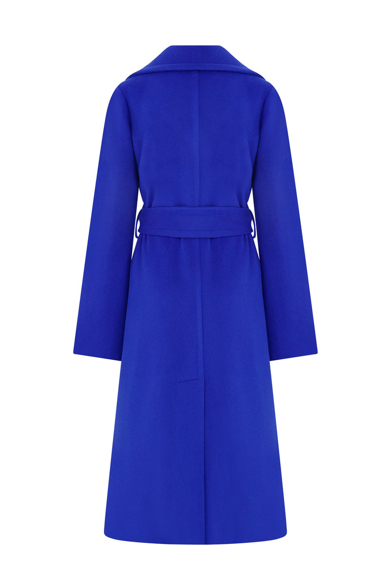 KIKI DEEP SAPHIRE CASHMERE & WOOL COAT