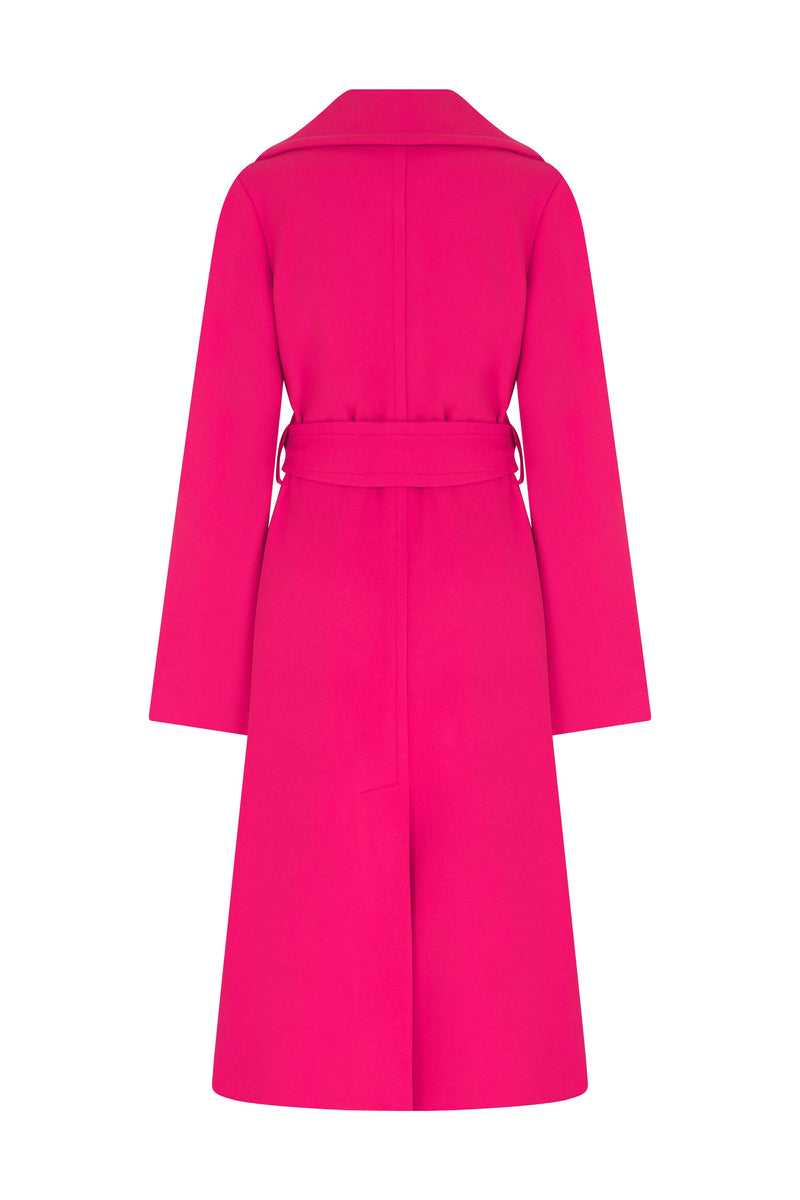 KIKI ROSE CHARCOAL CASHMERE & WOOL COAT