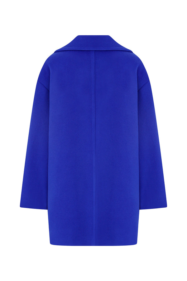 MORISE DEEP SAPHIRE CASHMERE & WOOL COAT