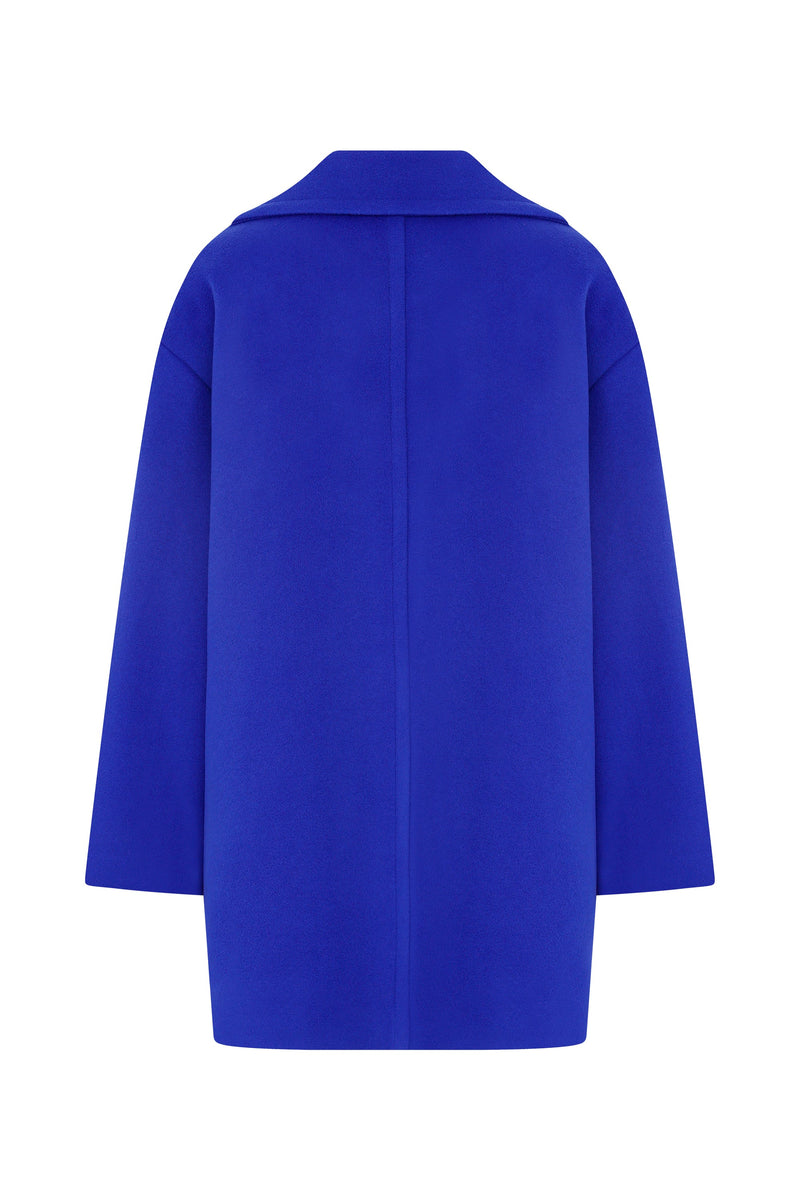 MORISE DEEP SAPHIRE CASHMERE & WOOL COAT