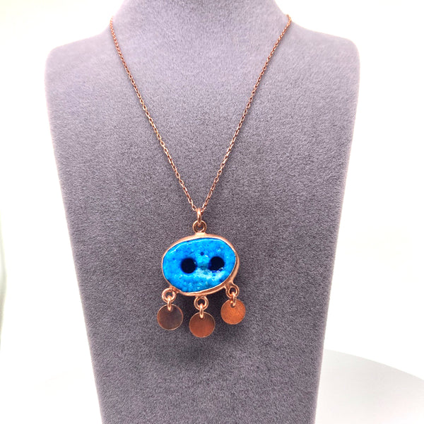 Blue Charm Necklace